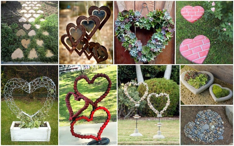 DIY corazon jardin decor