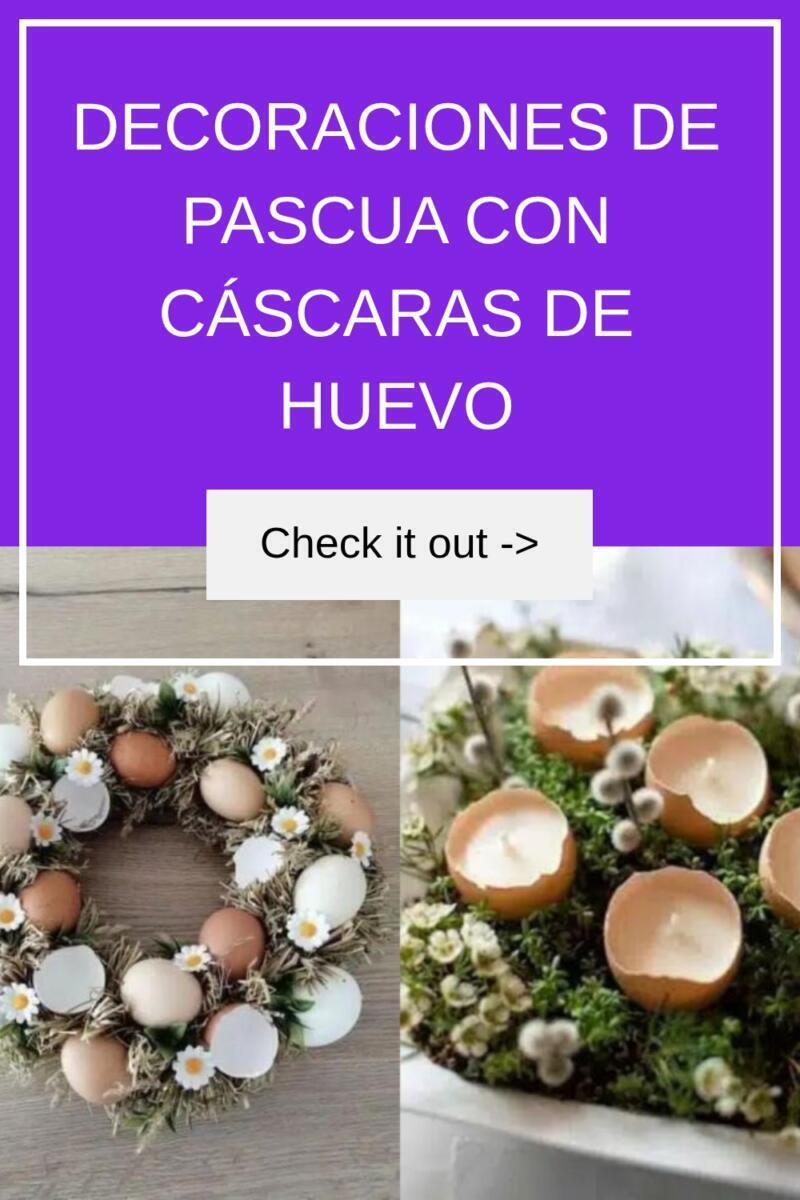 Decoraciones de Pascua con cáscaras de huevo Decoraciones de Pascua con cascaras de huevo generated pin 17050