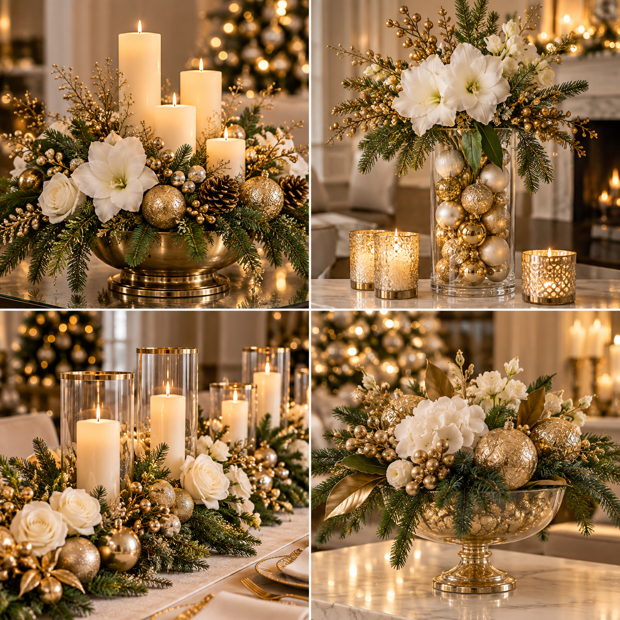 Hermosos arreglos navideños: ideas elegantes, rústicas y fáciles para decorar tu hogar Hermosos arreglos navideños: ideas elegantes, rústicas y fáciles para decorar tu hogar Hermosos arreglos navidenos 6
