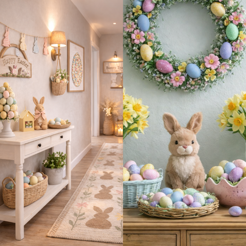 Ideas creativas para decorar el pasillo en Pascua: transforma tu hogar con encanto primaveral Ideas creativas para decorar el pasillo en pascua 8
