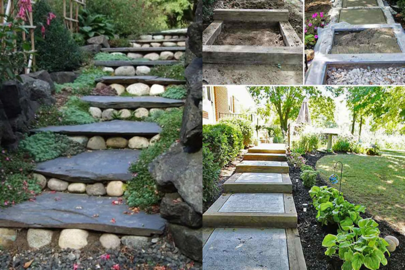 Las mejores ideas para escalones de jardín: Soluciones que transforman tu exterior Las mejores ideas para escalones de jardin 2