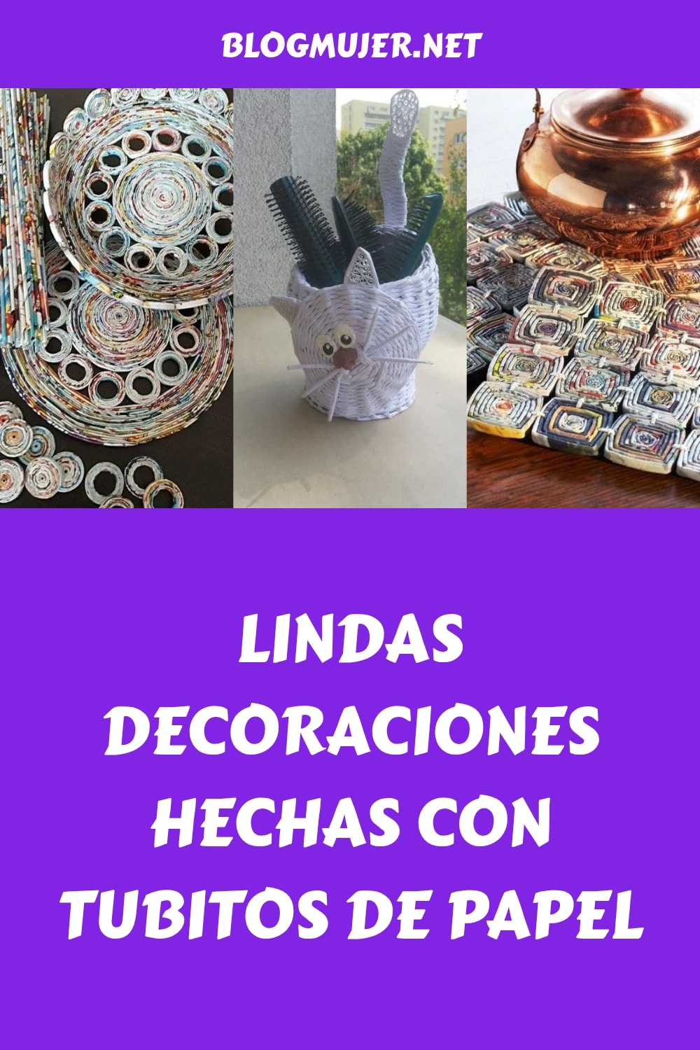 Lindas decoraciones hechas con tubitos de papel generated pin 16954
