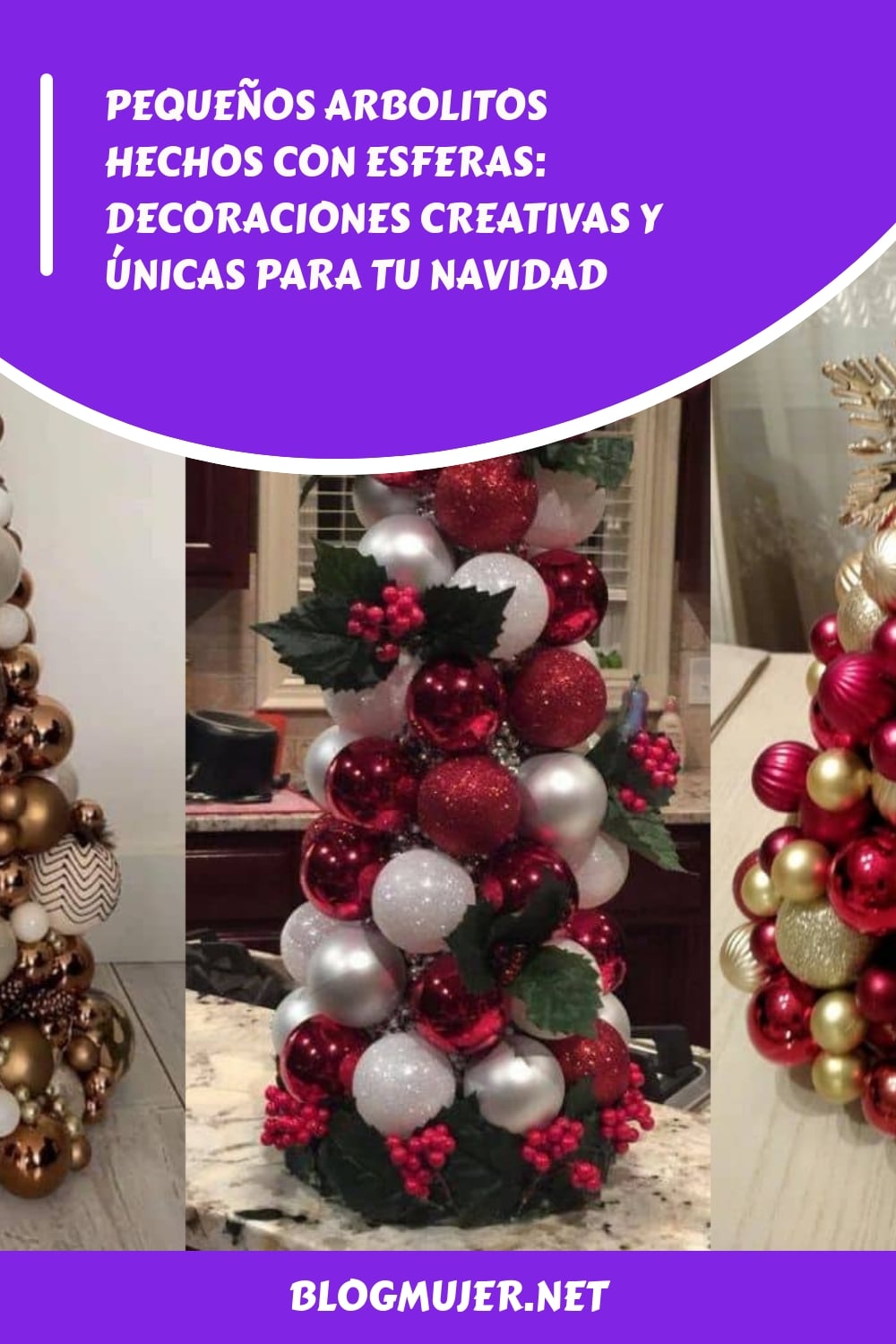 Pequenos Arbolitos Hechos con Esferas Decoraciones Creativas y Unicas para tu Navidad generated pin 16877