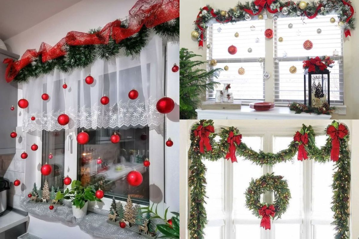 Ventanas Decoradas para Navidad 12