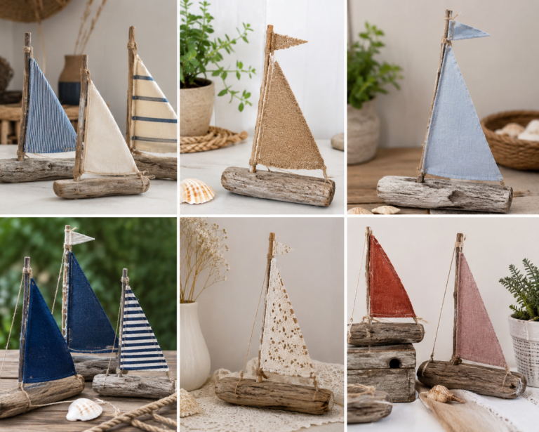 Barcos Decorativos Hechos de Tela y Troncos de Árboles: Ideas Marineras para Decorar con Encanto Natural Barcos Decorativos Hechos de Tela y Troncos de Árboles: Ideas Marineras para Decorar con Encanto Natural barcos decorativos hechos de tela y troncos de arboles 2