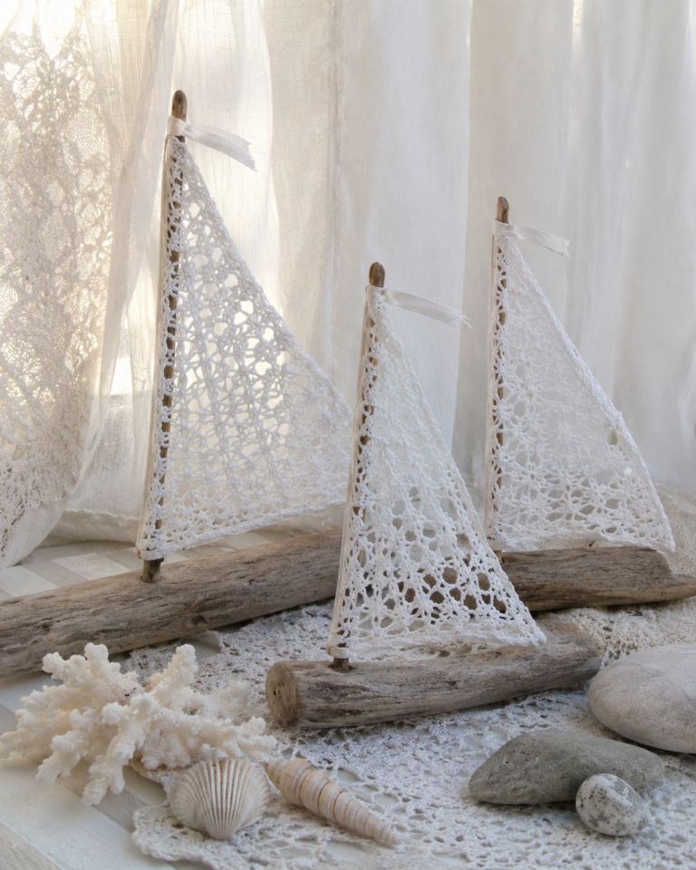 Barcos Decorativos Hechos de Tela y Troncos de Árboles: Ideas Marineras para Decorar con Encanto Natural Barcos Decorativos Hechos de Tela y Troncos de Árboles: Ideas Marineras para Decorar con Encanto Natural barcos decorativos hechos de tela y troncos de arboles 3