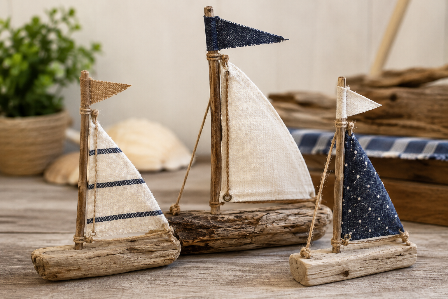 Barcos Decorativos Hechos de Tela y Troncos de Árboles: Ideas Marineras para Decorar con Encanto Natural Barcos Decorativos Hechos de Tela y Troncos de Árboles: Ideas Marineras para Decorar con Encanto Natural barcos decorativos hechos de tela y troncos de arboles