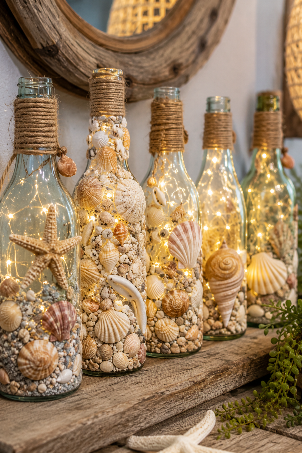 Descubre las botellas de vidrio decoradas con conchas para ti Descubre las botellas de vidrio decoradas con conchas para ti botellas de vidrio decoradas con conchas 3