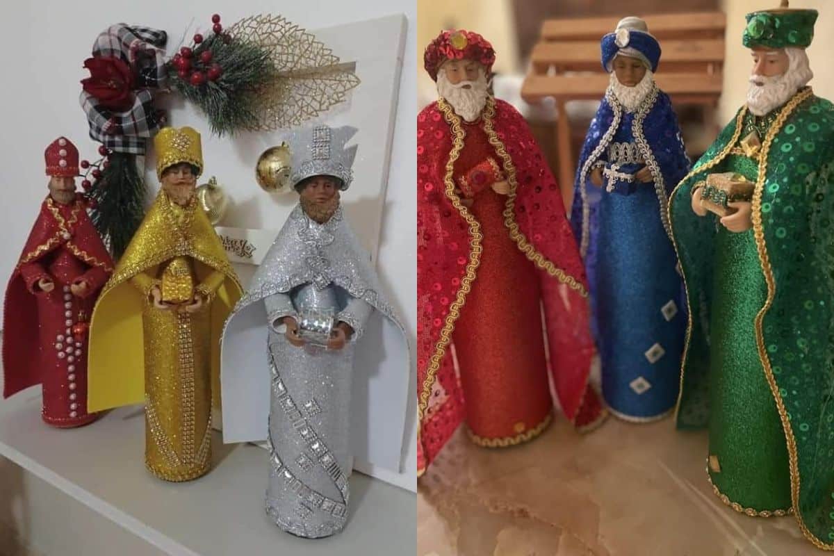 botellas decoradas reyes magos 10