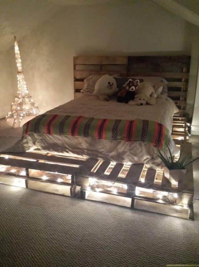 cama palets luces 3