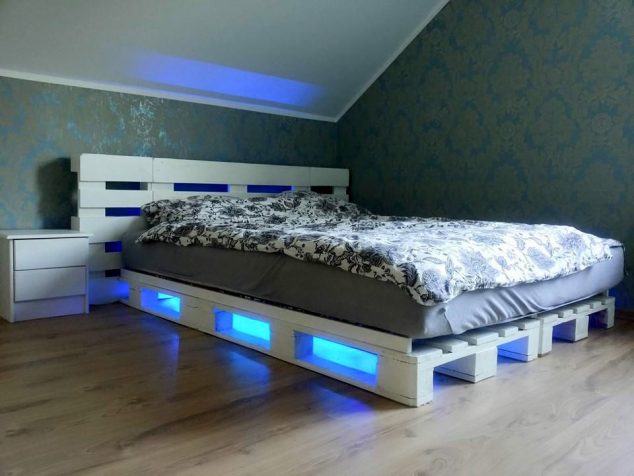 cama palets luces 5