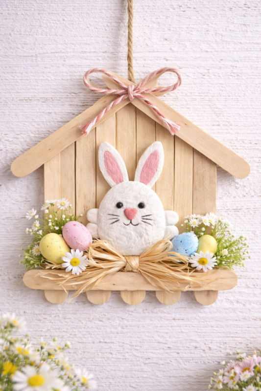 Casitas hechas con palitos de helado para Pascua: Ideas creativas casitas hechas con palitos de helado para pascua ideas creativas 1 scaled