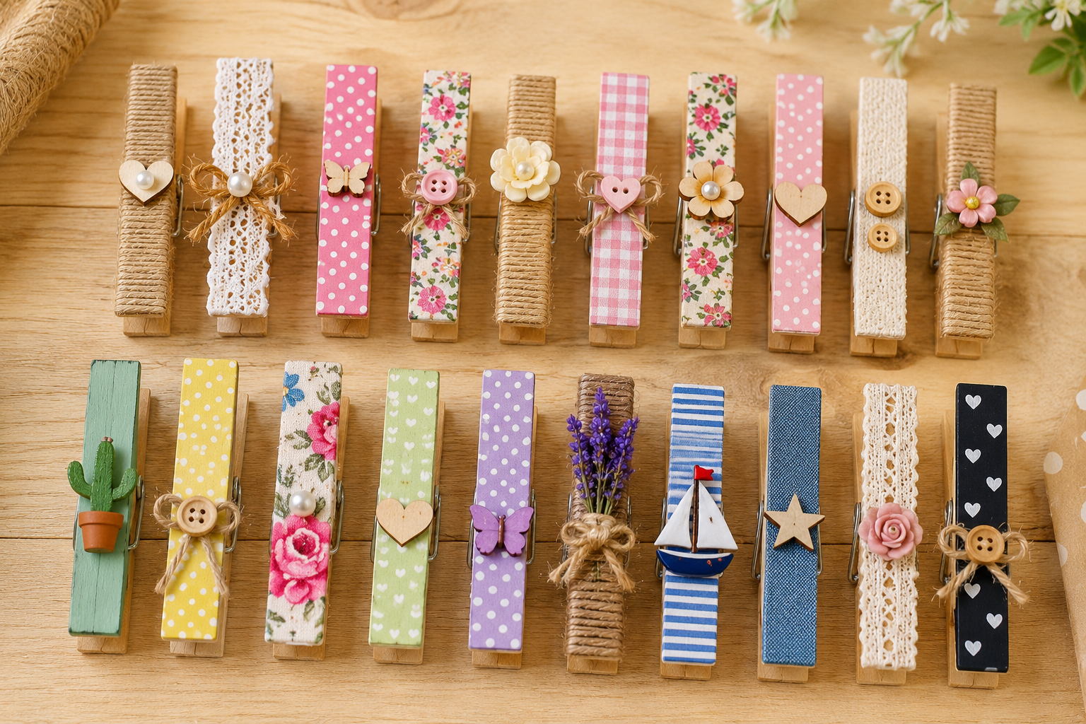 Clips de ropa decorados: ideas creativas, fáciles y bonitas para transformar pinzas en pequeños detalles artesanales Clips de ropa decorados: ideas creativas, fáciles y bonitas para transformar pinzas en pequeños detalles artesanales clips de ropa decorados ideas 1