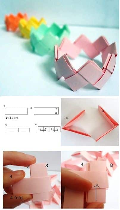 como hacer anillos de papel 3