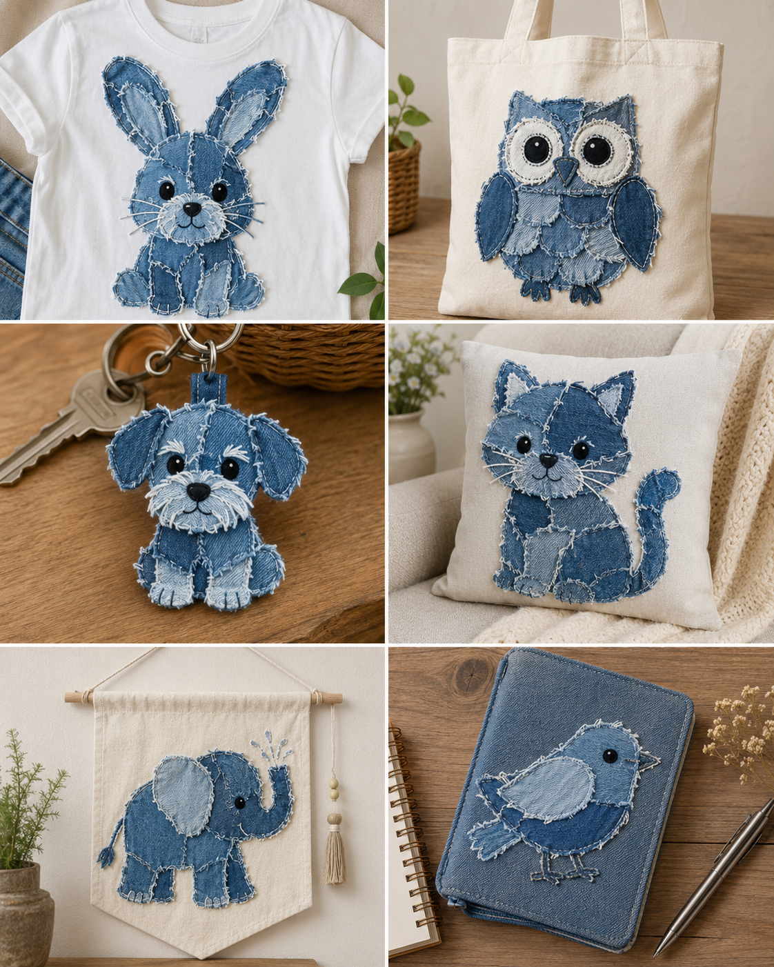 Cómo hacer animalitos con trozos de jeans paso a paso Cómo hacer animalitos con trozos de jeans paso a paso como hacer animalitos con trozos de jeans paso a paso 3