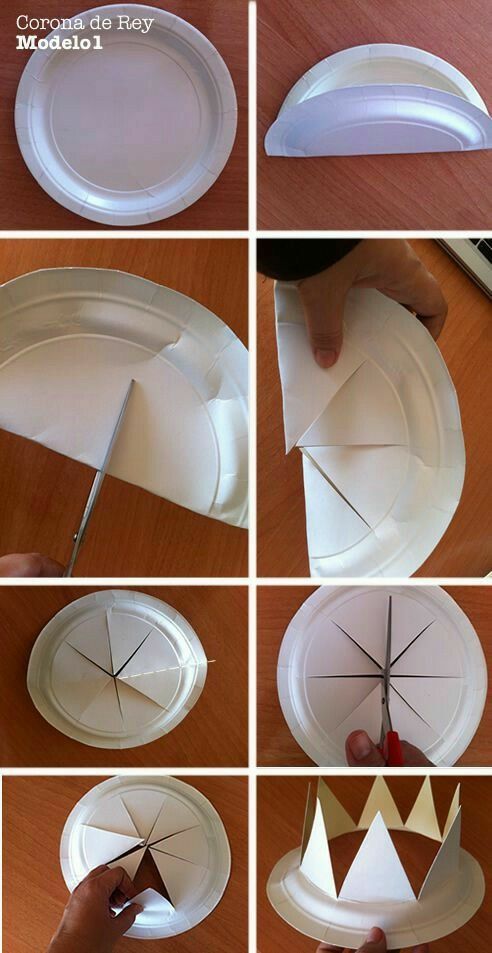 como hacer sombreros de fiesta con platos de papel 2