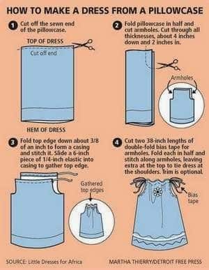 como hacer vestido funda de almohada 7