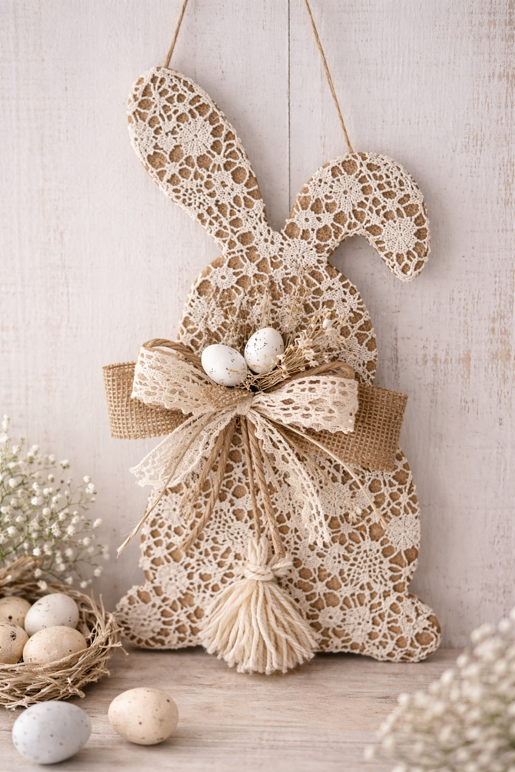 Conejitos de Pascua con encaje: ideas delicadas, elegantes y creativas Conejitos de Pascua con encaje: ideas delicadas, elegantes y creativas conejitos de pascua con encaje 1