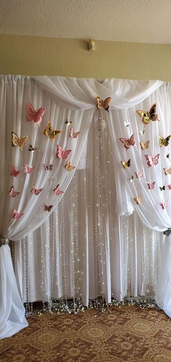 decoracion con cortinas para fiestas 4