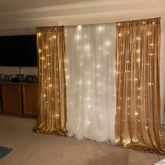 decoracion con cortinas para fiestas 8