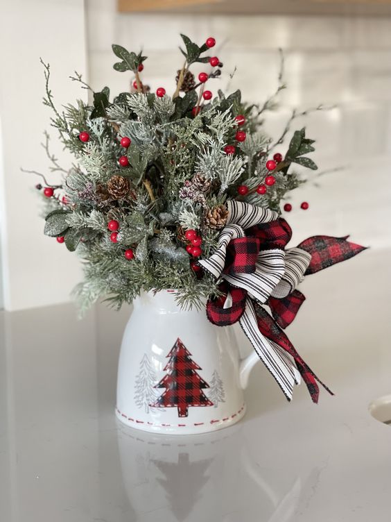 decoracion navidena con tazas ideas arboles