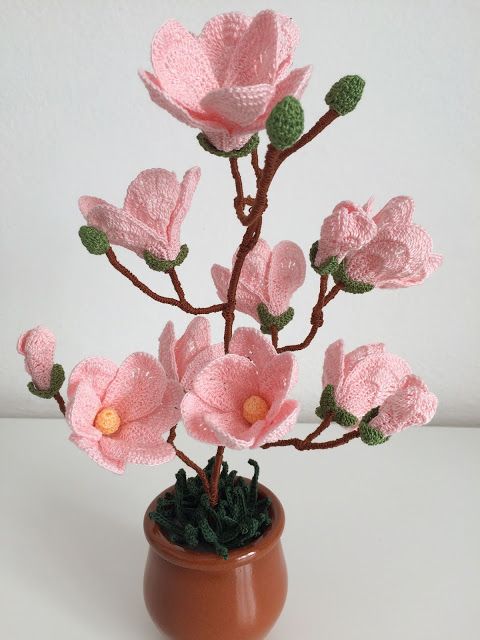 decoracion plantas en crochet 10