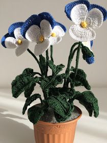 decoracion plantas en crochet 7