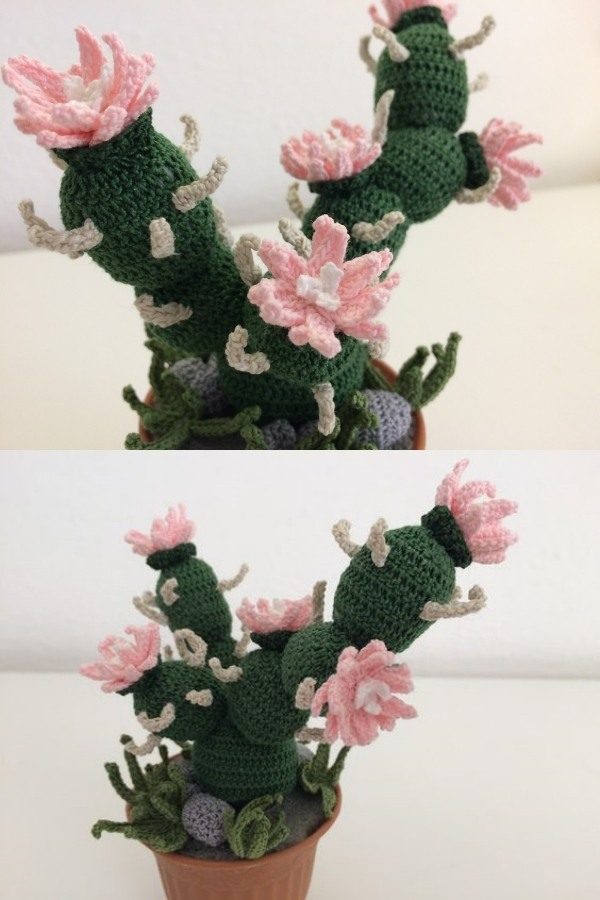 decoracion plantas en crochet 8