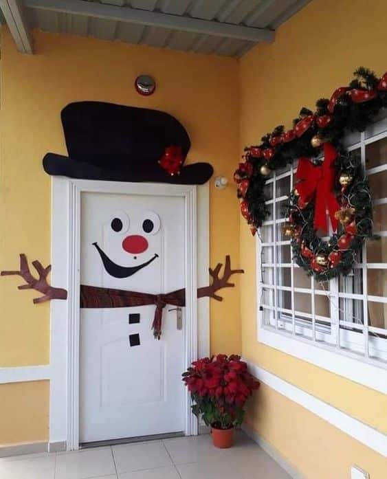 decoracion puertas navidad