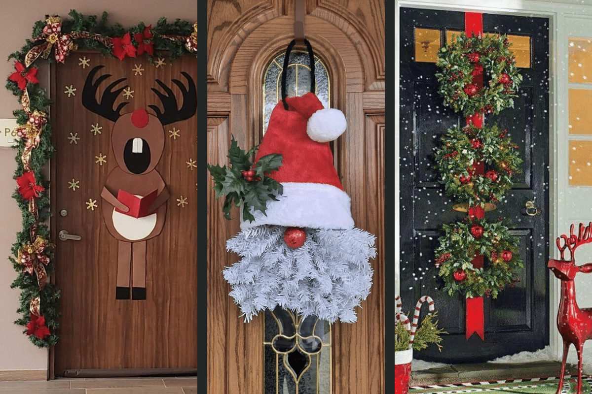 decoracion puertas navidad