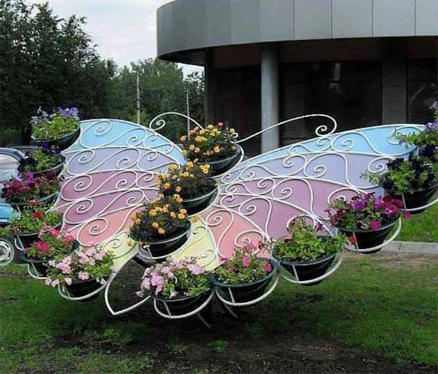 decoraciones de jardin inspiradas en mariposas 1