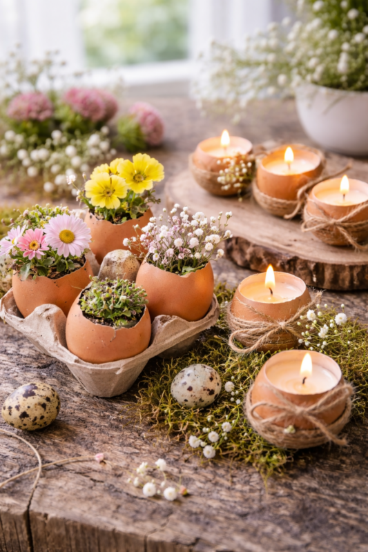 Decoraciones de Pascua con cáscaras de huevo decoraciones de pascua con cascaras de huevo 5 scaled