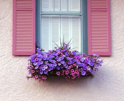 decorar ventanas casa con cajas flores 16