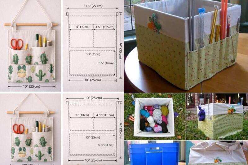 Geniales organizadores de tela que puedes hacer tú mismo geniales organizadores de tela que puedes hacer tu mismo