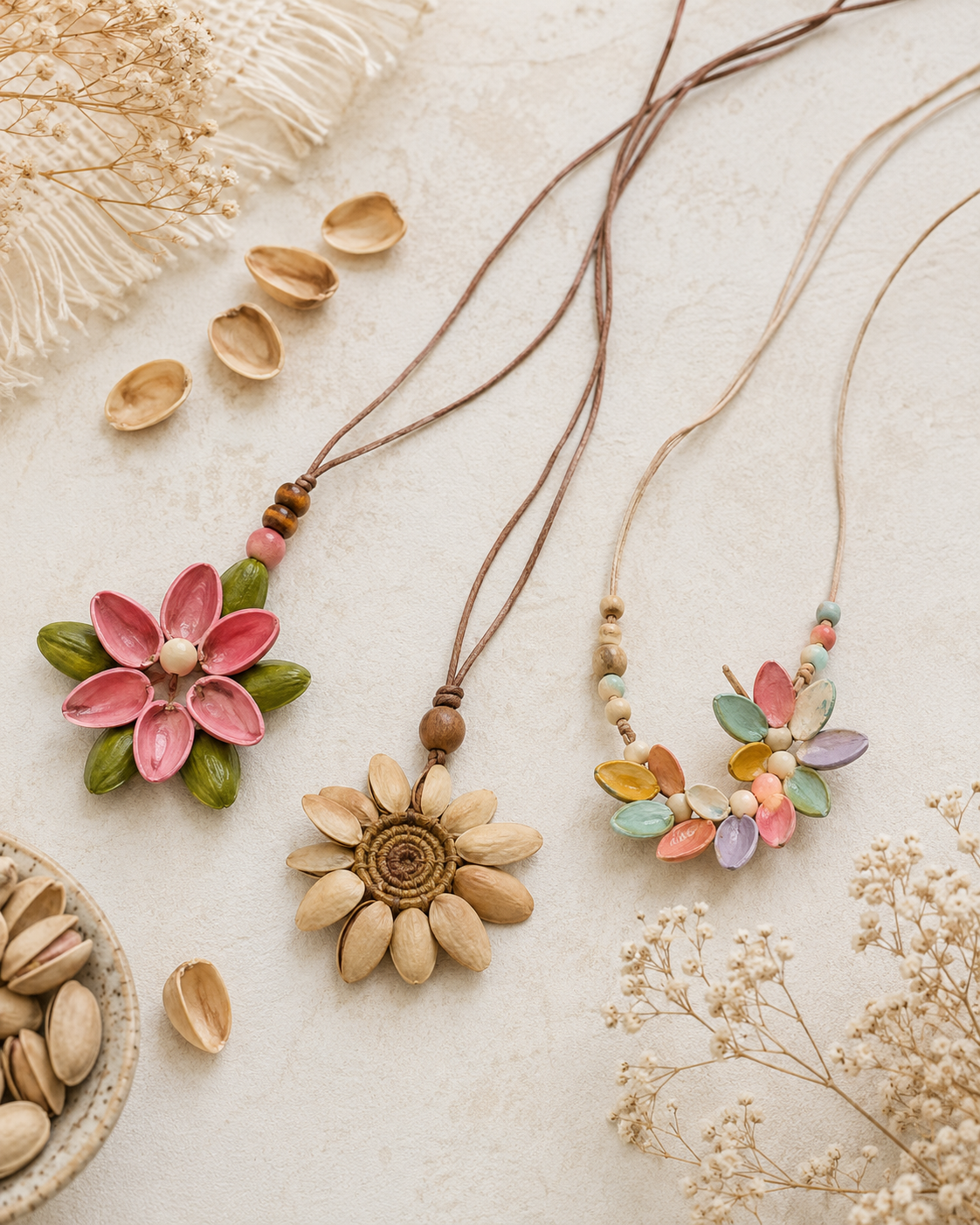 Hacer Collares con Cáscaras de Pistaches Hacer Collares con Cáscaras de Pistaches hacer collares con cascaras de pistaches 5