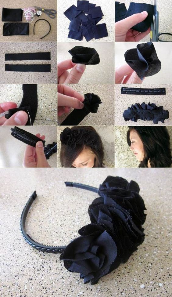 hacer coronas de flores para el cabello 9