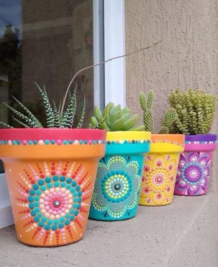 Hermosas macetas pintadas a mano para decorar tu hogar Hermosas macetas pintadas a mano para decorar tu hogar hermosas macetas pintadas a mano para decorar tu hogar 3