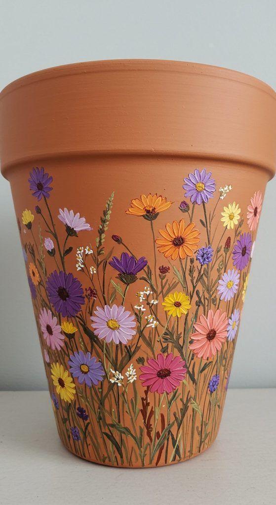 Hermosas macetas pintadas a mano para decorar tu hogar Hermosas macetas pintadas a mano para decorar tu hogar hermosas macetas pintadas a mano para decorar tu hogar 7