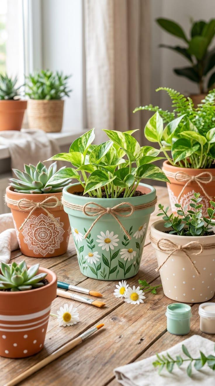 Hermosas macetas pintadas a mano para decorar tu hogar Hermosas macetas pintadas a mano para decorar tu hogar hermosas macetas pintadas a mano para decorar tu hogar 8