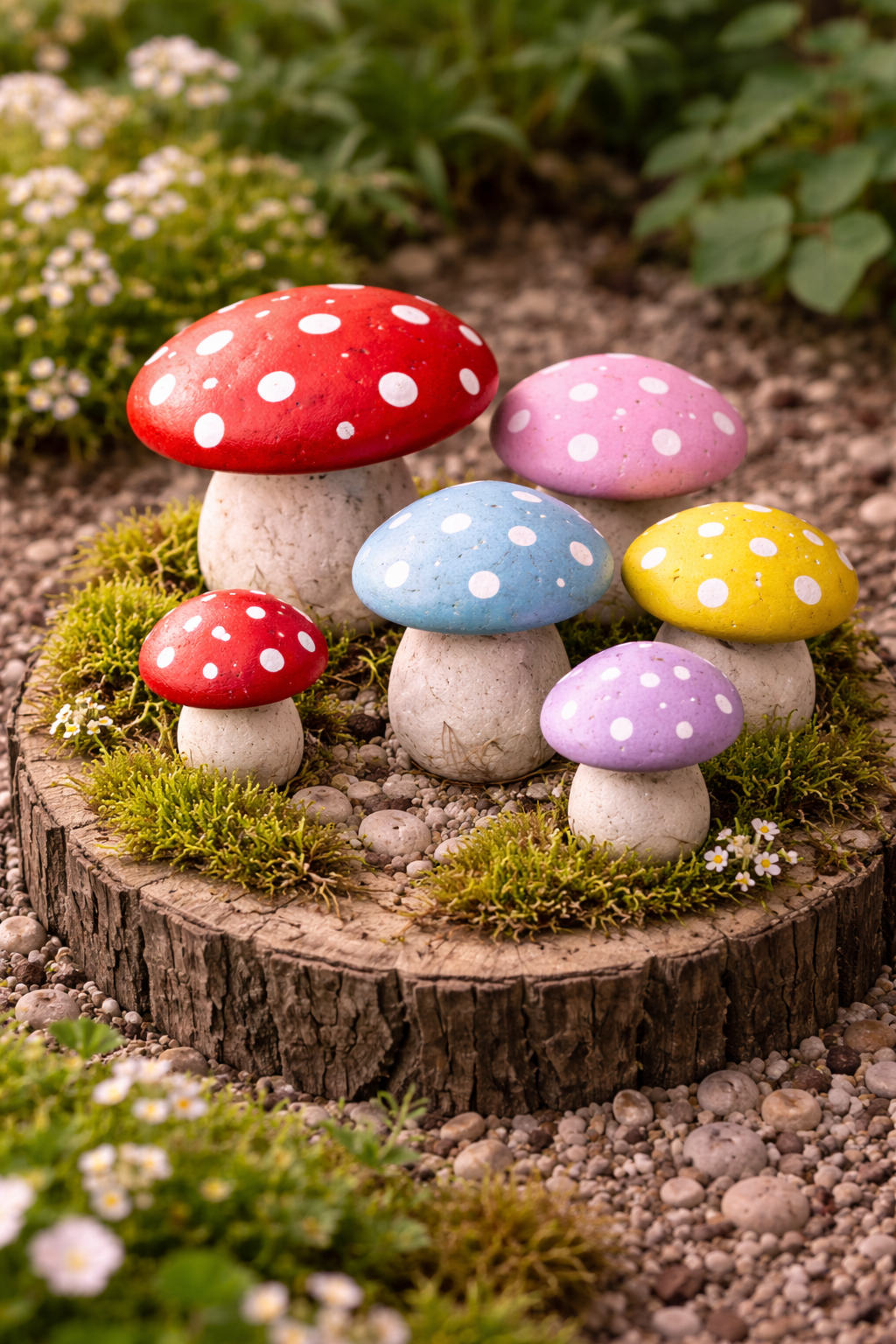 Honguitos pintados en piedra para decorar tu jardín: ideas encantadoras, fáciles y llenas de personalidad Honguitos pintados en piedra para decorar tu jardín: ideas encantadoras, fáciles y llenas de personalidad honguitos pintados en piedra para decorar tu jardin 2