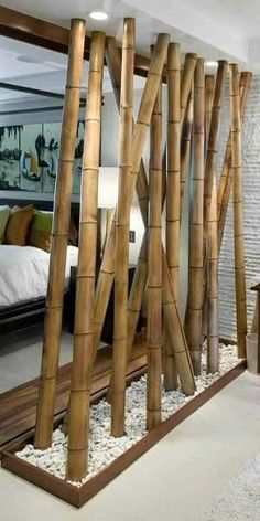 ideas con bambu para decorar tu hogar separadores ambientes