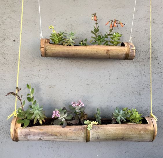 ideas con bambu para decorar tu hogar soportes plantas 1 1