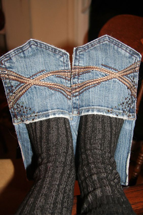 ideas creativas hechas con bolsillos de jeans 7