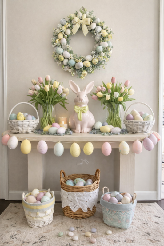 Ideas creativas para decorar el pasillo en Pascua: transforma tu hogar con encanto primaveral ideas creativas para decorar el pasillo en pascua 1 scaled