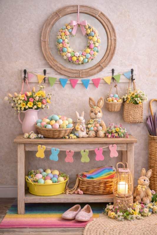 Ideas creativas para decorar el pasillo en Pascua: transforma tu hogar con encanto primaveral ideas creativas para decorar el pasillo en pascua 4 scaled
