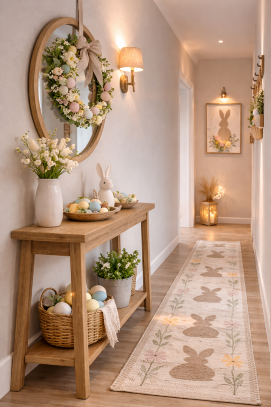 Ideas creativas para decorar el pasillo en Pascua: transforma tu hogar con encanto primaveral ideas creativas para decorar el pasillo en pascua 5 scaled
