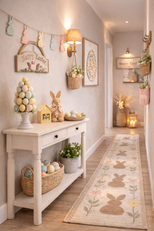 Ideas creativas para decorar el pasillo en Pascua: transforma tu hogar con encanto primaveral ideas creativas para decorar el pasillo en pascua 6 scaled