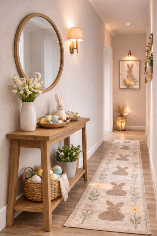Ideas creativas para decorar el pasillo en Pascua: transforma tu hogar con encanto primaveral ideas creativas para decorar el pasillo en pascua 7 scaled