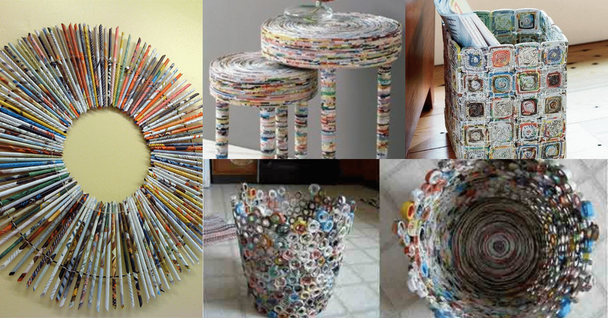 ideas creativas para reciclar periodicos