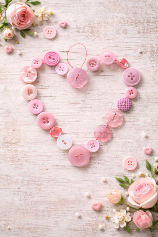 Por qué los corazones con botones funcionan tan bien ideas de corazones hechos con botones 2 scaled